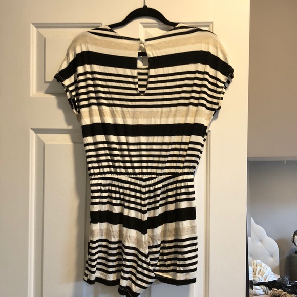 Striped T-shirt Romper - Picture 2 of 2